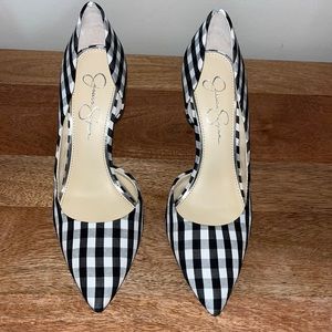 Jessica Simpson Checkered Heel